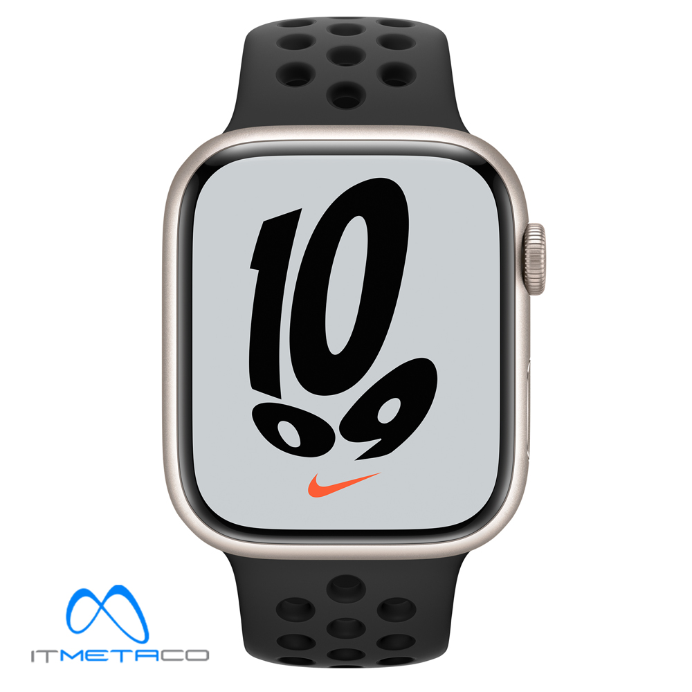 ساعت هوشمند اپل سری 7 مدل Apple Watch 45mm Aluminum Case with Nike Sport Band