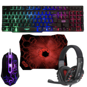 ست گیمینگ اورزلی مدل HORNET_RX_250_NEON BACKLIGHT، سوییچ ممبران، Full-Size، نورپردازی LED RGB