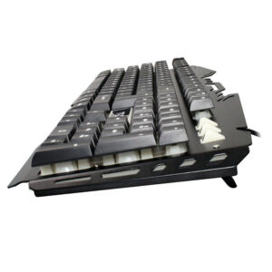 کیبورد گیمینگ تسکو مدل TK 8021L با حروف فارسی، سوییچ ممبران، Full-Size، نورپردازی RGB LED